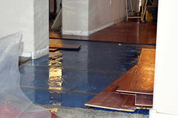 Professional Emergency Water Damage Restoration technician working in Purdys, NY